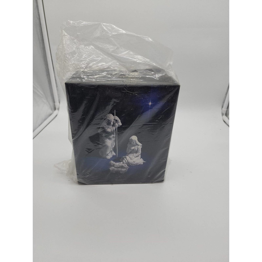 Avon Nativity Collectibles HOLY FAMILY White Porcelain Bisque Figurine
